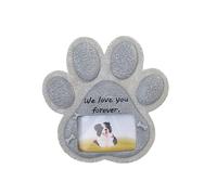 Hrtyvhin Marco de Fotos Conmemorativo de Mascotas de Resina con Recuerdos de Diseño de Temas de Animales Tomestone Decoraciones de Patio Trasero para Recuerdos Recuerdos de Pérdidas de Resina
