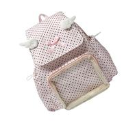 Hrtyvhin Mochila translúcida de con puntos inspirados en Corea, resistente a desgarros, cómoda para llevar para trabajo, uso diario, mochila Vintage de lunares coreanos