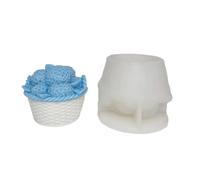 Hrtyvhin Molde de silicona con flor de hortensias para vela de resina, molde de jabón de vela 3D, molde para tartas, fondant, molde de chocolate, molde de resina epoxi