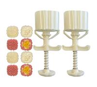 Hrtyvhin Moldes para Hornear, moldes para Pasteles, moldes para repostería, Ventana, Accesorios con Forma de Flor para Hacer postres a Mano, Pastel de judías Verdes