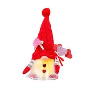 Hrtyvhin Muñeca única de gnomos Brillantes, Regalo para día de Valentín o decoración de la habitación Muñeco de Peluche de gnomos Brillantes, Regalo para un ser Querido Tela/Relleno de