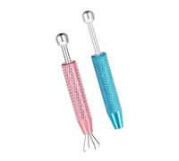 Hrtyvhin Portaagujas de perforación, 2 piezas, elaborados con acero inoxidable inoxidable, ideal para trabajos de abalorios, agarrador de agujas de perforación