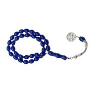 Hrtyvhin Práctica espiritual Tasbih Forma ovalada Perlas acrílicas Corona de oración Pulsera para mayor comodidad Herramienta de oración islámica Duradera Perlas de Rosario Islámico