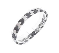 Hrtyvhin Pulsera de acero de tungsteno para hombres contemporáneos Accesorio de muñeca ajustable Pulsera ancha Accesorios de joyería de Pulsera de metal ajustable de