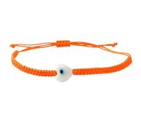 Hrtyvhin Pulsera de cordón decorativa con cuentas de ojos místicos, accesorios de estilos bohemios suaves y cómodos, pulsera de cuerda bohemia Multicolor