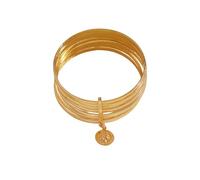 Hrtyvhin Pulsera Multicapa única con medallones de Monedas Antiguas y Detalle de Estrella Texturizada, Brazalete con Acabado Martillado para Mujer, Ropa de Pulsera con Tema histórico