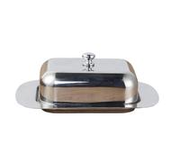 Hrtyvhin Recipiente Cuadrado Moderno para Mantequilla y Queso, de Almacenamiento de Cocina Sellado de Acero Inoxidable para Hornear refrigerios, fácil Mantenimiento, para Mantequilla de Acero