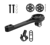 Hrtyvhin Soporte de ordenador para bicicleta de carretera, soporte de extensión frontal ajustable para accesorios de bicicleta y soporte de luz, soporte de ordenador para bicicleta