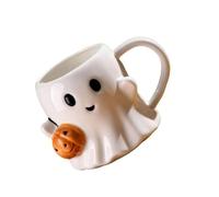 Hrtyvhin Taza de cerámica con fantasmas espeluznantes, 600 ml, gran capacidad, Halloween, regalo innovador para el hogar y la oficina, tazas de café de cerámica fantasma