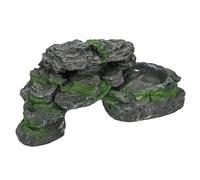 Hrtyvhin Terrarios, plataforma solar, tanques de peces, cueva protectora para reptiles, tortugas acuáticas, acuarios, decoración de paisajes para el hogar, oficina, hábitats de peces seguros