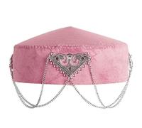 Hrtyvhin Tradición étnica kazaja y tocado moderno perfecto para los amantes de la cultura y los asistentes al evento