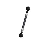 Hrtyvhin Varilla de extensión ligera de fibra de carbono con cabezales de bola de 17 mm y 25 mm para el soporte. Varilla de extensión de fibra de carbono ligera y ajustable con doble articulación para