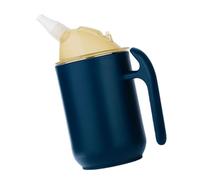 Hrtyvhin Vaso con pajita de 400 ml, acero antifugas para beber con para pacientes con disfagia, cuidado de ancianos con componente extraíble a prueba de derrames