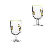 Hrtyvhin Vasos de vidrio con estampado de limón para bebidas, 360 ml de capacidad, artículos de clásicos para jugos, cócteles, acentos decorativos, estilos vintage, vasos para servir jugos de limón