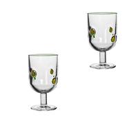 Hrtyvhin Vasos de vidrio con estampado de limón para bebidas, 360 ml de capacidad, artículos de clásicos para jugos, cócteles, acentos decorativos, estilos vintage, vasos para servir jugos de limón