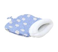 Hrtyvhin Warmth Winter Pet Sleep Bag Cama de Descanso para Gatos Lavable y cálida para Interiores Diseño de Tela Cama de Descanso con Estampado de Dibujos Animados Nido para Clima frío