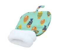 Hrtyvhin Warmth Winter Pet Sleep Bag Cama de Descanso para Gatos Lavable y cálida para Interiores Diseño de Tela Cama de Descanso con Estampado de Dibujos Animados Nido para Clima frío