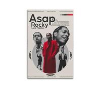 HRUERYWRBTT Asap Rocky - Póster estético para pared, lienzo vintage, pintura decorativa para sala de estar, dormitorio, decoración de habitación, 60 x 90 cm, estilo sin marco