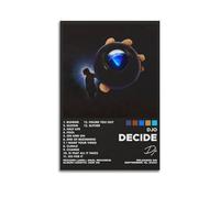 HRUERYWRBTT Decide by Djo - Póster de álbum estético para pared, lienzo vintage, pintura decorativa para sala de estar, dormitorio, decoración de habitación, 30 x 45 cm, estilo sin marco