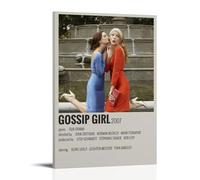 HRUERYWRBTT Gossip Girl TV Series 3 pósteres estéticos para pared, lienzo vintage, pintura decorativa para sala de estar, dormitorio, decoración de habitación, 50 x 75 cm, estilo marco