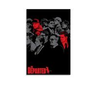 HRUERYWRBTT Os Infiltrados (The Departed, 2006) Pósteres estéticos para pared, lienzo, vintage, pintura decorativa para sala de estar, dormitorio, decoración de habitación, 50 x 75 cm, estilo sin