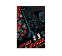 HRUERYWRBTT Póster estético de Attack The Block para pared, lienzo vintage, pintura decorativa para sala de estar, dormitorio, decoración de 30 x 45 cm, estilo sin marco