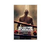 HRUERYWRBTT Póster estético de Big George Foreman para pared, lienzo vintage, pintura decorativa para sala de estar, dormitorio, decoración de habitación, 30 x 45 cm, estilo sin marco