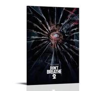 HRUERYWRBTT Póster estético de pared con texto en inglés "Don't Breathe" (40 x 60 cm), estilo marco