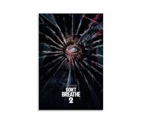 HRUERYWRBTT Póster estético de pared con texto en inglés "Don't Breathe" (50 x 75 cm), estilo vintage para sala de estar, dormitorio, decoración de habitación, sin marco