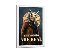 HRUERYWRBTT The Woods Are Real - Póster estético para pared, lienzo vintage, pintura decorativa para sala de estar, dormitorio, decoración de habitación, 40 x 60 cm, estilo marco