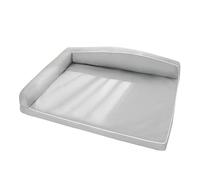 Hruile Sofá cama grande para perro, cojín ortopédico impermeable para dormir, extraíble y lavable, colchón para jaula de mascotas con parte inferior antideslizante, almohadilla rectangular de espuma