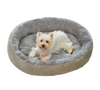 Hruile Sofá cama para perro, súper suave, colchón de jaula para mascotas, cómodo cojín de felpa para perro con parte inferior antideslizante, calmante y antiansiedad, cojín para dormir para cachorros