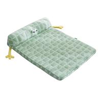 Hruile Sofá cama refrescante de verano para perro, cojín ortopédico para dormir para mascotas, colchón extraíble lavable, almohada portátil para cachorros, antideslizante y resistente a los arañazos