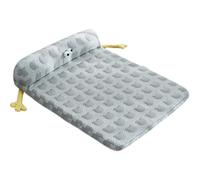 Hruile Sofá cama refrescante de verano para perro, cojín ortopédico para dormir para mascotas, colchón extraíble lavable, almohada portátil para cachorros, antideslizante y resistente a los arañazos