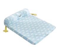 Hruile Sofá cama refrescante de verano para perro, cojín ortopédico para dormir para mascotas, colchón extraíble lavable, almohada portátil para cachorros, antideslizante y resistente a los arañazos