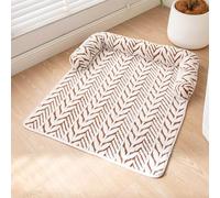 Hruile Tapete calmante para sofá cama para perro, cama de felpa esponjosa para gatos, protector de muebles lavable a máquina, cojín para dormir para mascotas, cojín para sofá con parte inferior