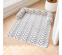 Hruile Tapete calmante para sofá cama para perro, cama de felpa esponjosa para gatos, protector de muebles lavable a máquina, cojín para dormir para mascotas, cojín para sofá con parte inferior