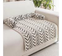 Hruile Tapete calmante para sofá cama para perro, cama de felpa esponjosa, protector de muebles lavable a máquina, cojín para dormir para mascotas, cojín para sofá con parte inferior antideslizante