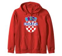 Hrvatska, Croacia, Hrvatska Zastava, Bandera Patriótica Croata Sudadera con Capucha