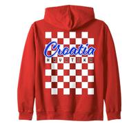 Hrvatska, Croacia, Hrvatska Zastava, Bandera Patriótica Croata Sudadera con Capucha