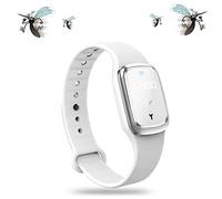 Hrwxear Ultrasonido Pulsera Repelente,Pulseras Antimosquitos,Pulsera Antimosquitos,Biónico,No tóxico,Electrónico Pulseras para Niños Y Adultos,para Camping, Senderismo, Pesca,Blanca