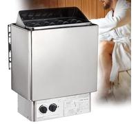 Hrxllb Calentadores de Sauna eléctricos de 220 V/380 V, Estufa de Acero Inoxidable de 3 kW a 9 kW con Controlador Externo, Temporizador de 0 a 180 min, Temperatura de 0 a 110 °C(220v,8KW)