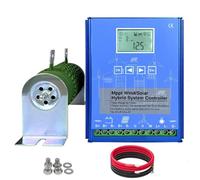 Hrxllb Controlador de carga del sistema híbrido de viento solar MPPT de 2000 W-10000 W, 12 V, 24 V, 48 V, regulador automático de alta eficiencia, generadores de viento para uso doméstico (12 V, 2000