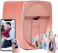 Hrxllb Impresora 3D para diseño de uñas: Impresora Digital con más de 1000 imágenes | Máquina inalámbrica y automática para diseño de uñas, Listo en 10 Segundos, Compatible con WiFi/DIY/USB(A)