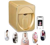 Hrxllb Impresora 3D para diseño de uñas: Impresora Digital con más de 1000 imágenes | Máquina inalámbrica y automática para diseño de uñas, Listo en 10 Segundos, Compatible con WiFi/DIY/USB(D)