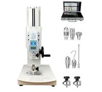 Hrxllb Máquina Digital de ensayos de tracción, medidor de Fuerza Digital de 10 N a 1000 N, Carrera de 300 mm, con 5 sondas, para Textiles, Deportes e investigación científica(20N-2KG)