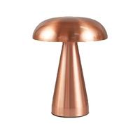 Hryx Lámpara De Setas,Luz De Setas Dorada,Lámpara De Mesa Recargable para Oficina De Dormitorio,Luz Nocturna De Atenuación Táctil con Función De Lámpara De Escritorio,Brass