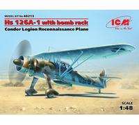 Hs-126a-1 Con Bomb Rack, Condor Legion Reconocimiento Avión 1:48 Modelo Kit Icm