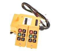 HS-6 6 Keys 1 Speed 2 Transmitter + 1 Receiver Hoist Industrial Wireless Crane Truck Remote Control Push Button Switch,práctico