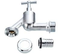 HS 92150020 - Grifo con mordaza para manguera (3/4"), cromado mate